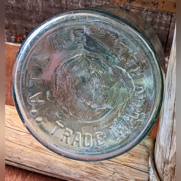 Vintage Aqua Blue Atlas Seal With Wire & Glass Lid Jar - Picture 6 of 6